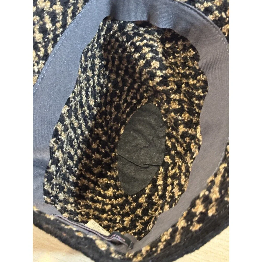 Betmar New York Women’s Knotted Flower Cloche Hat Black & Gold One Size Cottage